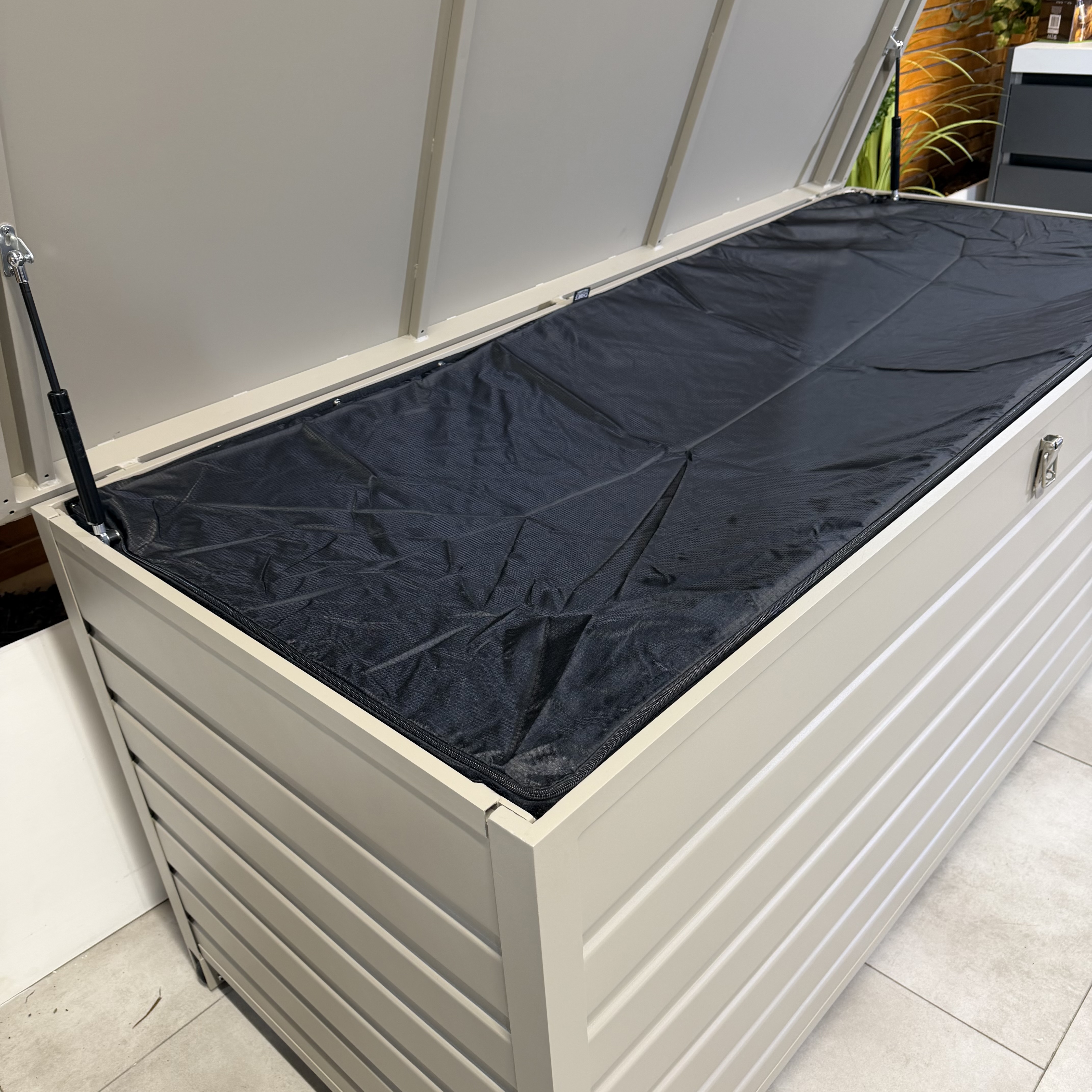 Chimes - Aluminium Cushion Storage Box - Cream